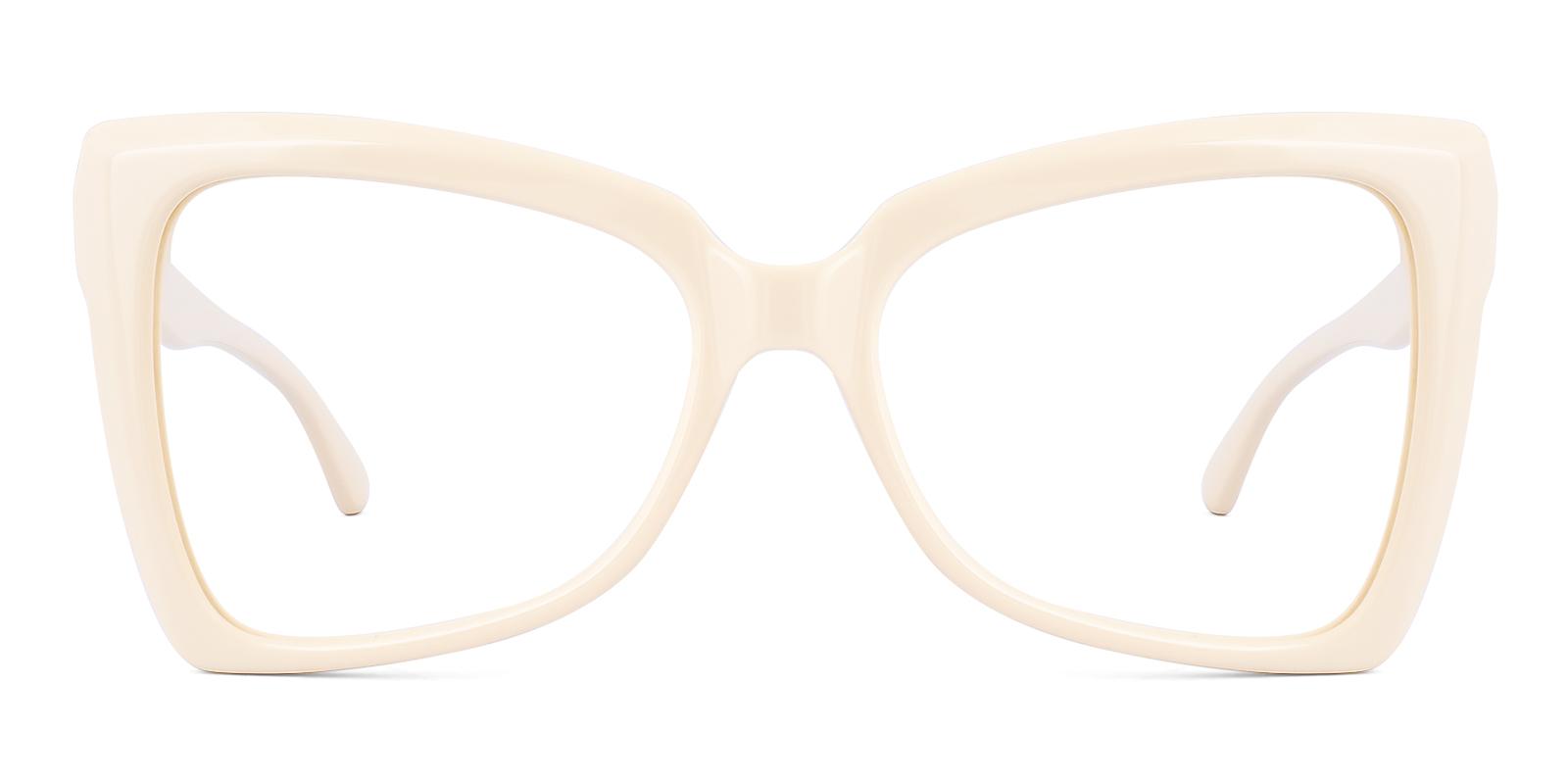 Mesilike Cream Acetate Eyeglasses , UniversalBridgeFit Frames from ABBE Glasses