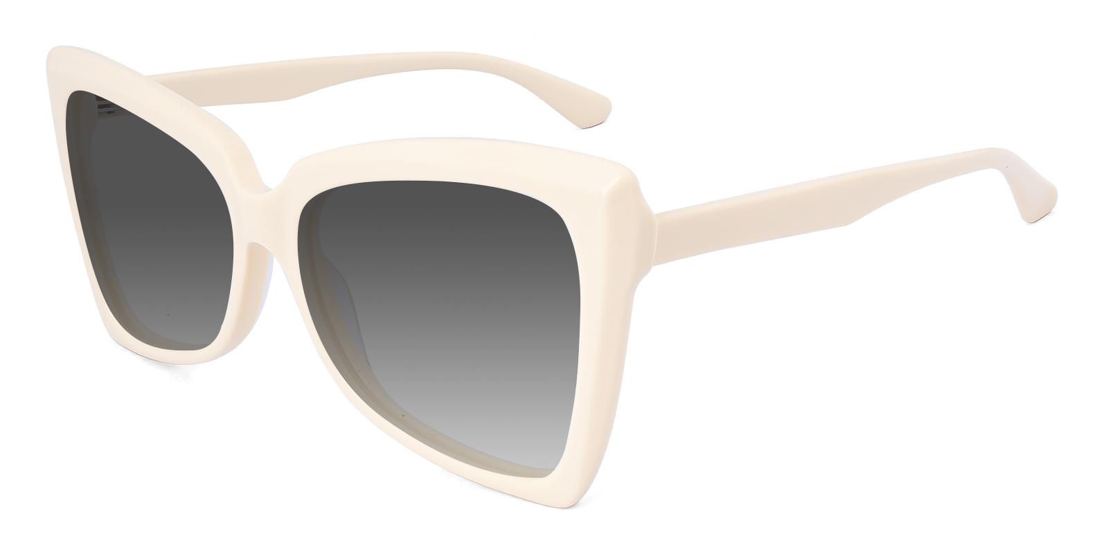 Plethment Cream Acetate Sunglasses , UniversalBridgeFit Frames from ABBE Glasses