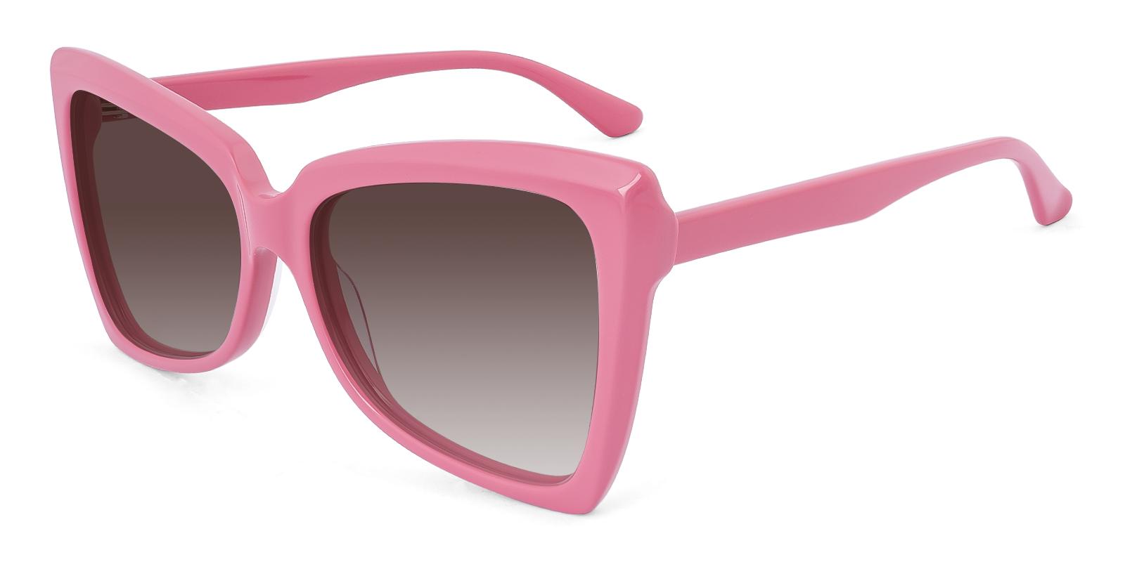 Plethment Pink Acetate Sunglasses , UniversalBridgeFit Frames from ABBE Glasses