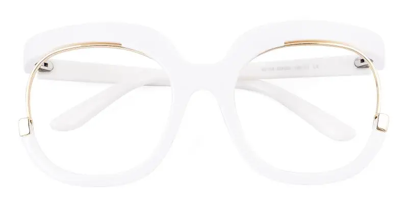 Logoate White  Frames from ABBE Glasses
