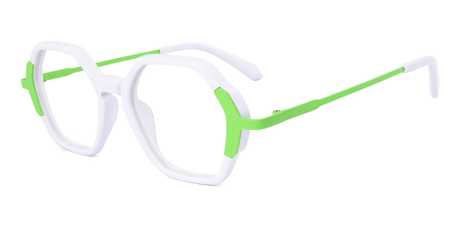Decideacy White Acetate , Metal Eyeglasses , UniversalBridgeFit Frames from ABBE Glasses