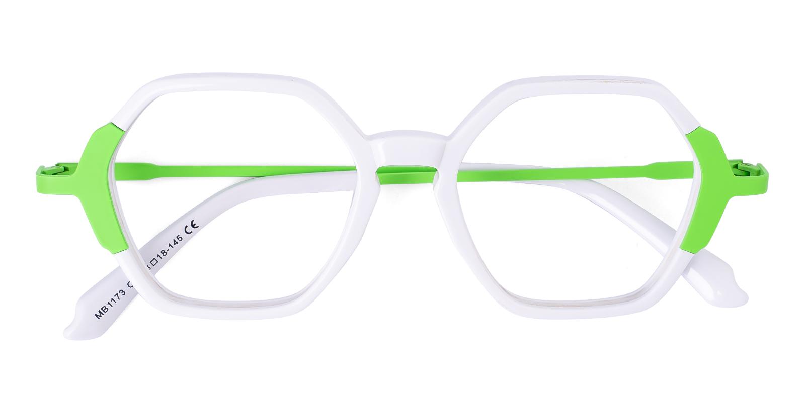 Decideacy White Acetate , Metal Eyeglasses , UniversalBridgeFit Frames from ABBE Glasses