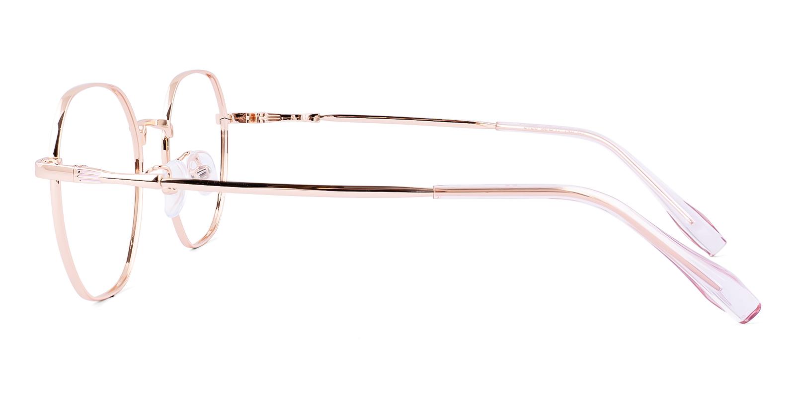 Laylike Pink Metal Eyeglasses , NosePads Frames from ABBE Glasses