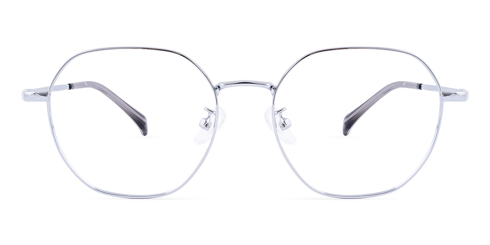 Laylike Silver Metal Eyeglasses , NosePads Frames from ABBE Glasses