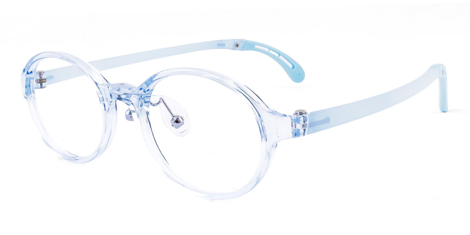 Kids-Tussock Blue TR Eyeglasses , Lightweight , NosePads Frames from ABBE Glasses