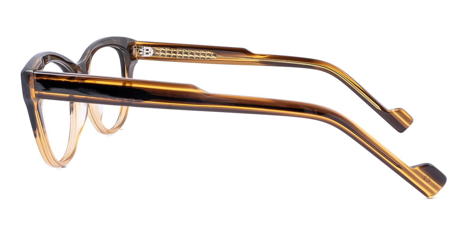 Amiss Brown Acetate Eyeglasses , UniversalBridgeFit Frames from ABBE Glasses