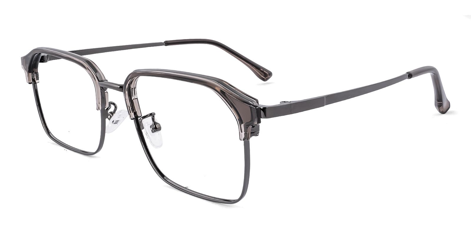 Footpad Brown Acetate , Metal Eyeglasses , NosePads Frames from ABBE Glasses