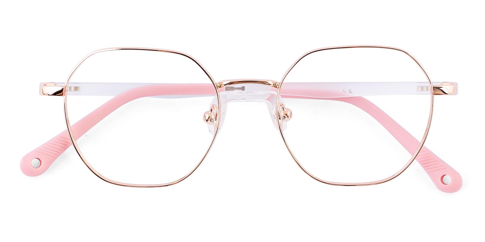 Thrall Rosegold Metal , TR Eyeglasses , NosePads Frames from ABBE Glasses
