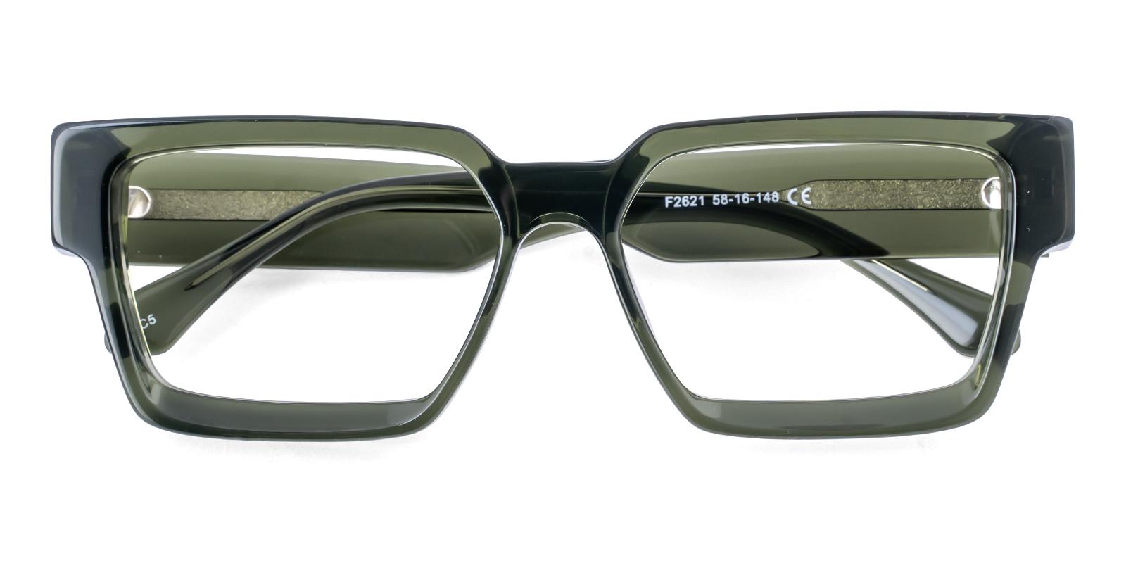 Afield Green Acetate Eyeglasses , UniversalBridgeFit Frames from ABBE Glasses