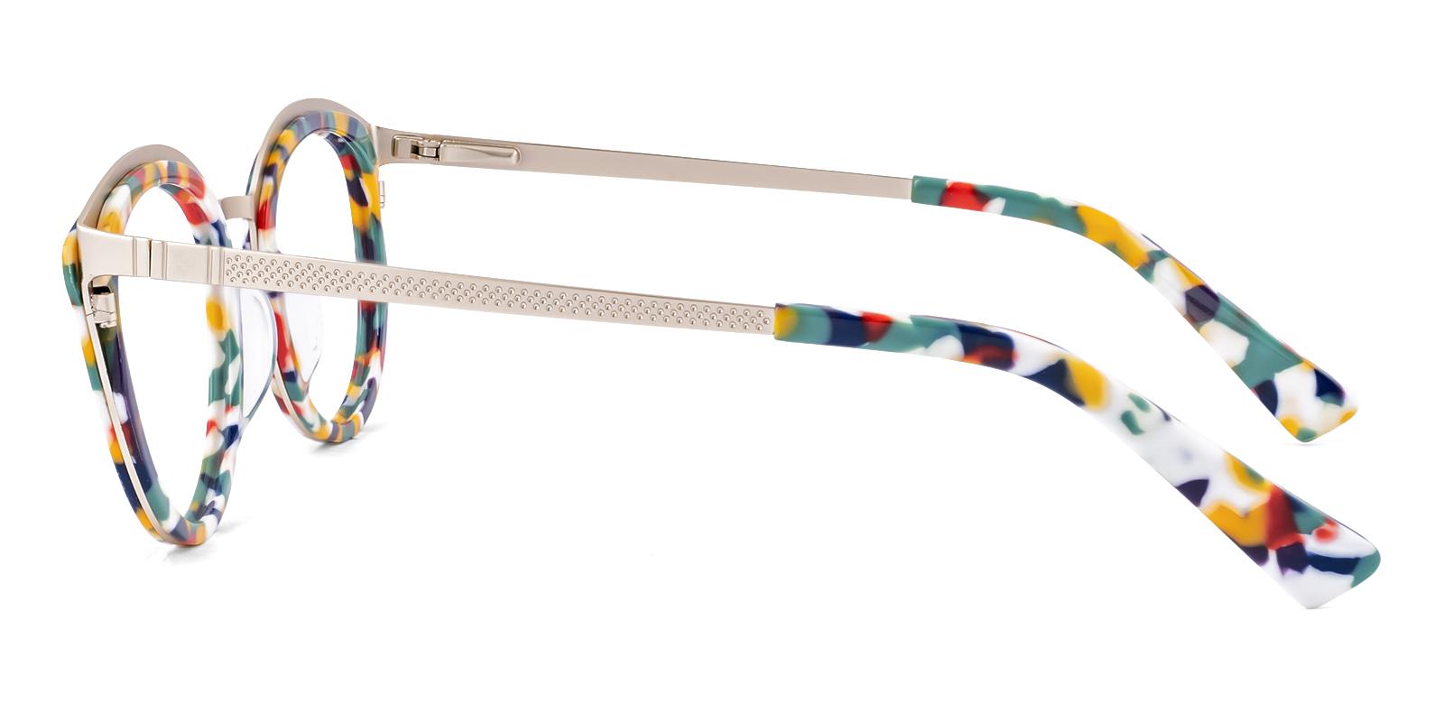 Bole Pattern Acetate , Metal Eyeglasses , SpringHinges , UniversalBridgeFit Frames from ABBE Glasses