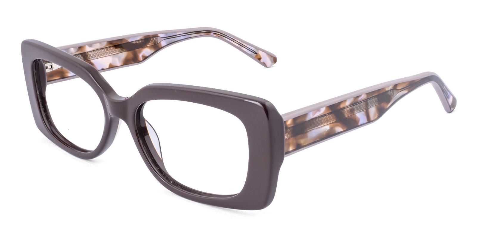 Gorcrow Chocolate Acetate Eyeglasses , SpringHinges , UniversalBridgeFit Frames from ABBE Glasses