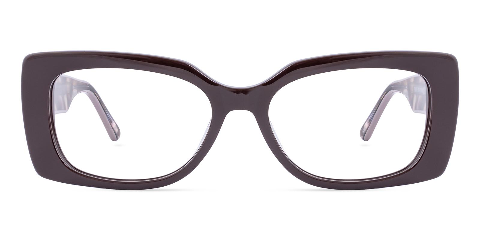 Gorcrow Chocolate Acetate Eyeglasses , SpringHinges , UniversalBridgeFit Frames from ABBE Glasses