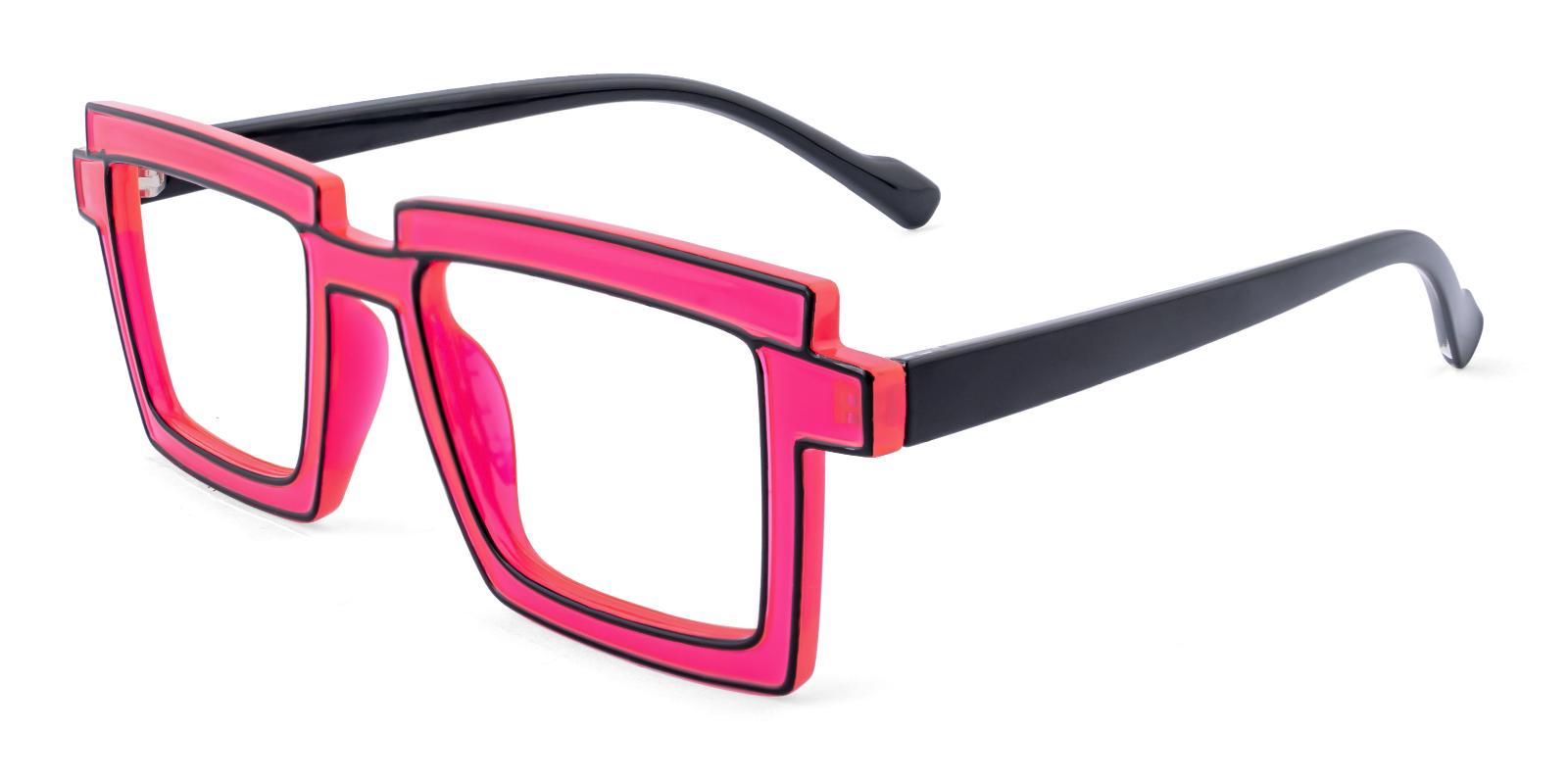 Causeway Pink Plastic Eyeglasses , UniversalBridgeFit Frames from ABBE Glasses