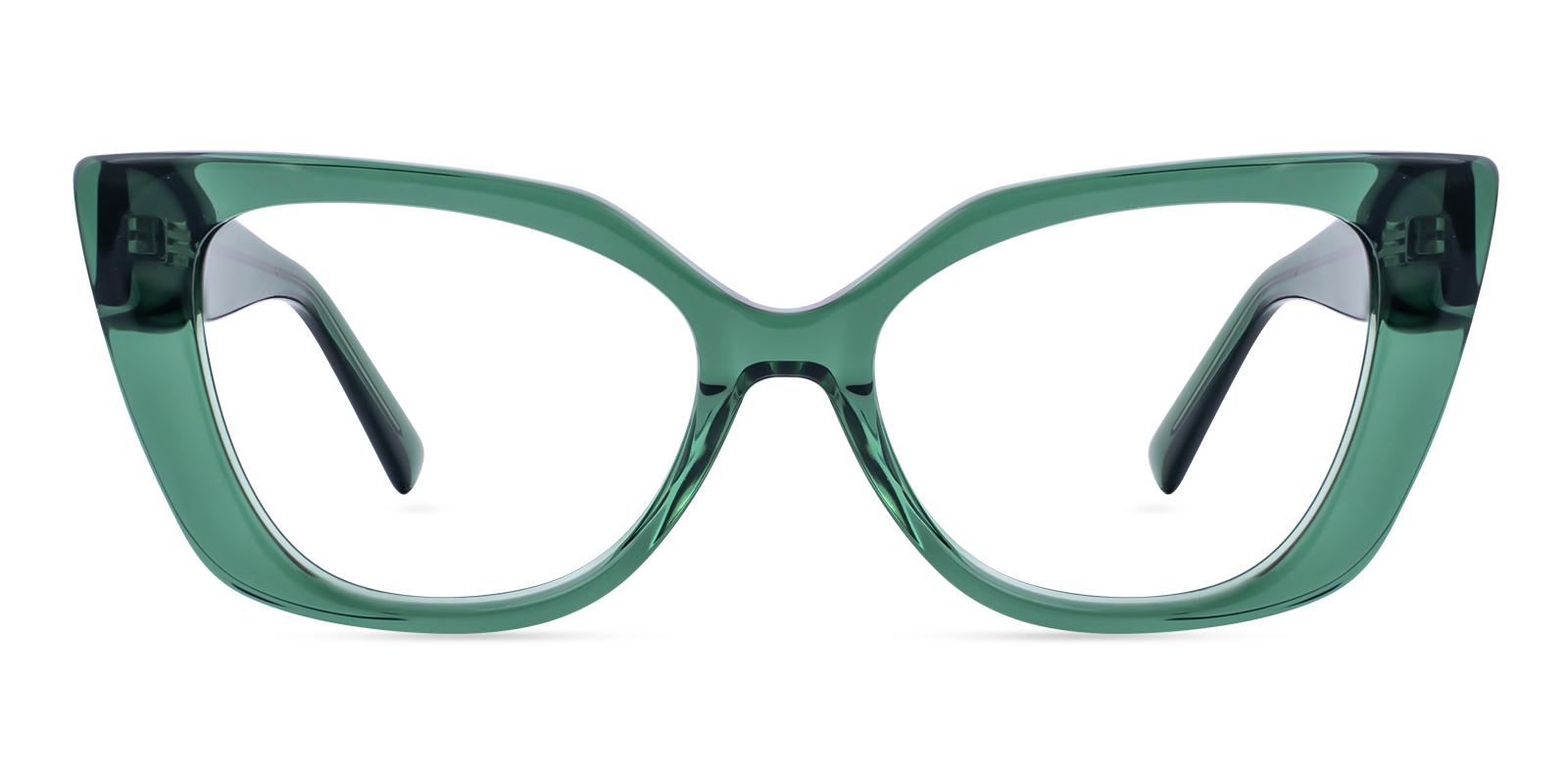 Flummoxed Green Acetate Eyeglasses , UniversalBridgeFit Frames from ABBE Glasses