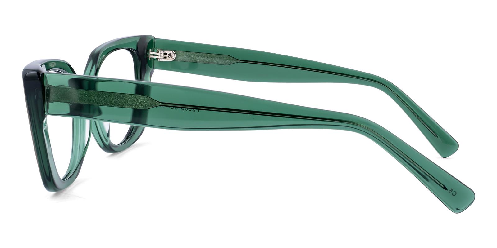 Flummoxed Green Acetate Eyeglasses , UniversalBridgeFit Frames from ABBE Glasses