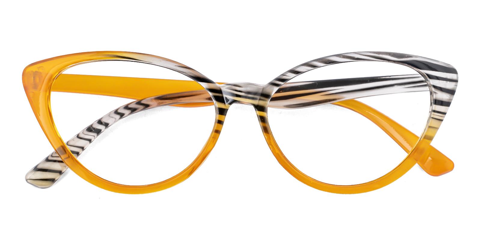 Unquiet Orange Plastic Eyeglasses , UniversalBridgeFit Frames from ABBE Glasses