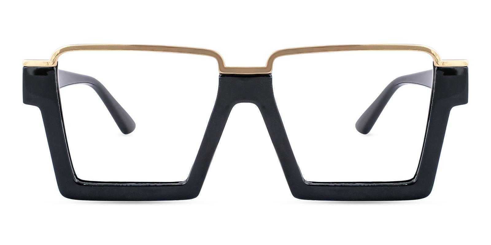 Umbel Black Plastic Eyeglasses , UniversalBridgeFit Frames from ABBE Glasses