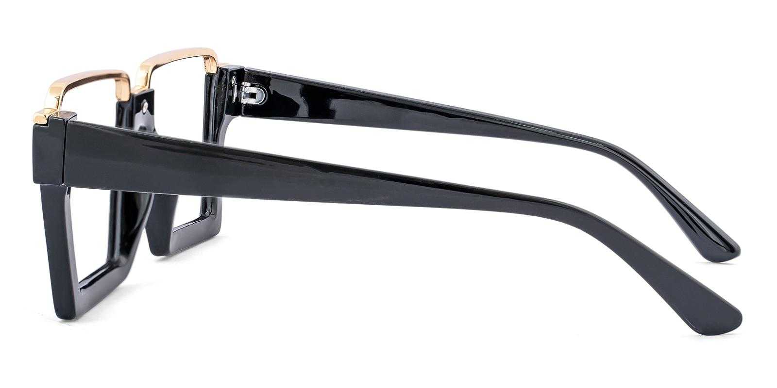 Umbel Black Plastic Eyeglasses , UniversalBridgeFit Frames from ABBE Glasses