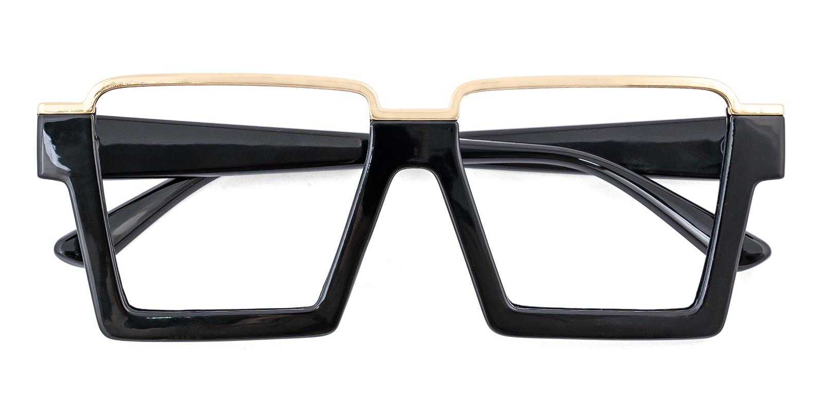 Umbel Black Plastic Eyeglasses , UniversalBridgeFit Frames from ABBE Glasses