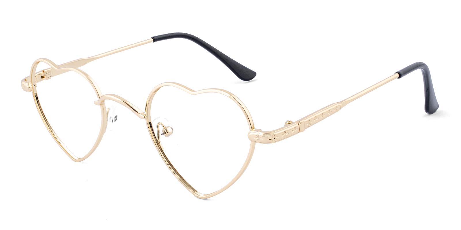 Upheave Gold Metal Eyeglasses , NosePads Frames from ABBE Glasses