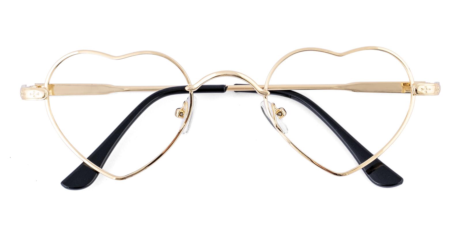 Upheave Gold Metal Eyeglasses , NosePads Frames from ABBE Glasses