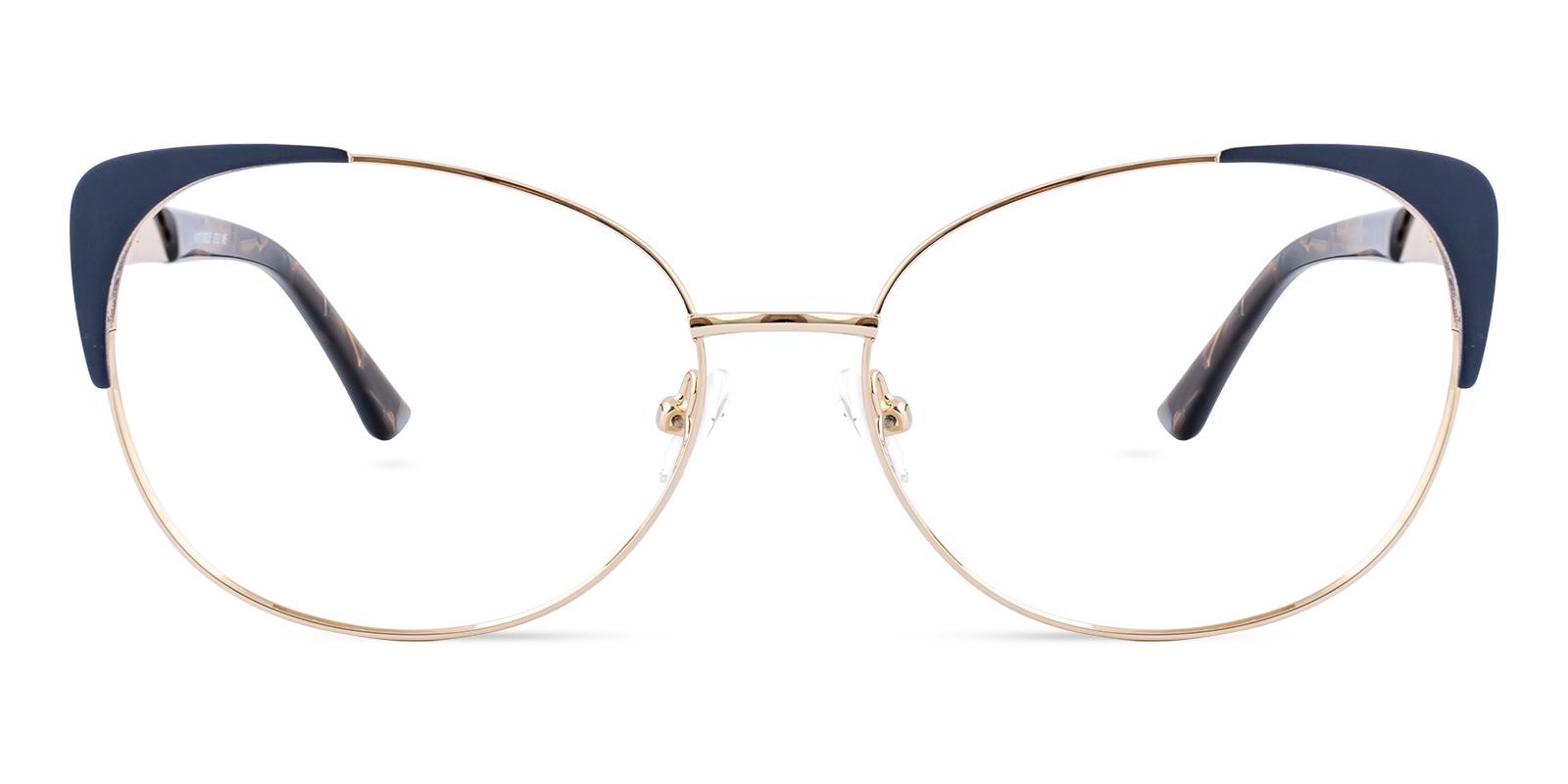 Dotard Gold Metal Eyeglasses , NosePads Frames from ABBE Glasses