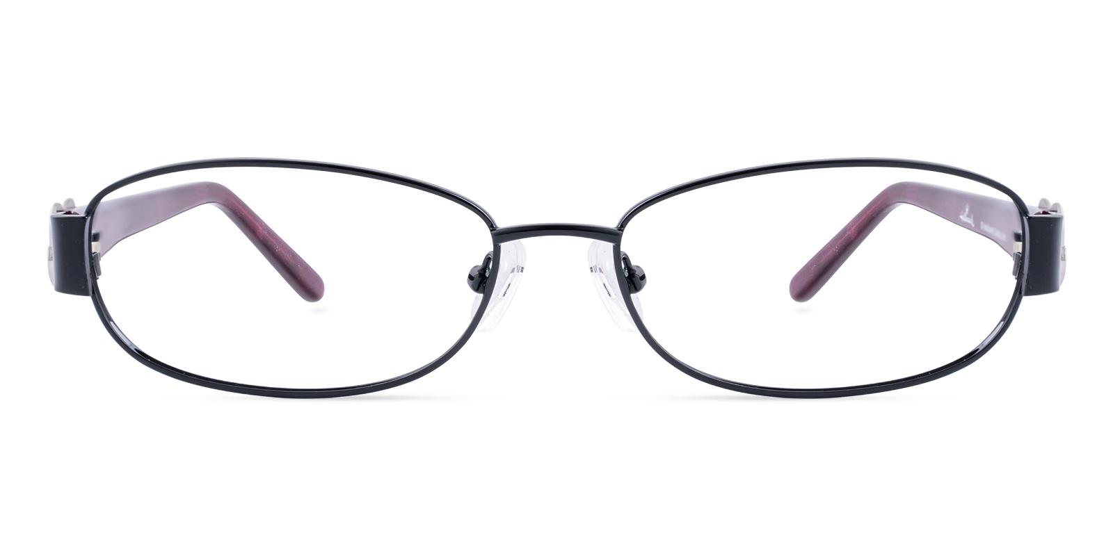 Muster Black Acetate , Metal Eyeglasses , NosePads Frames from ABBE Glasses