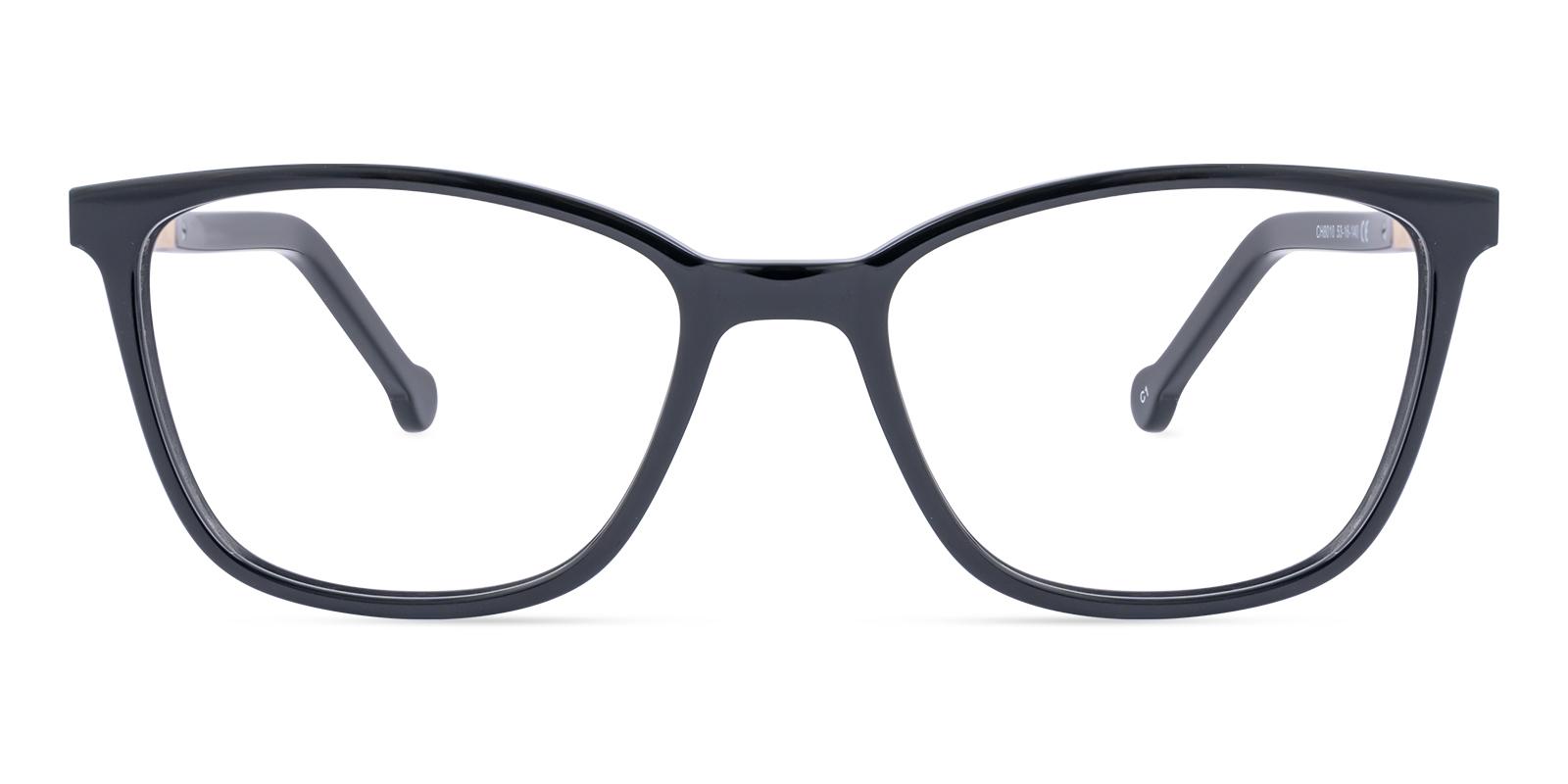 Cob Black Acetate Eyeglasses , UniversalBridgeFit Frames from ABBE Glasses