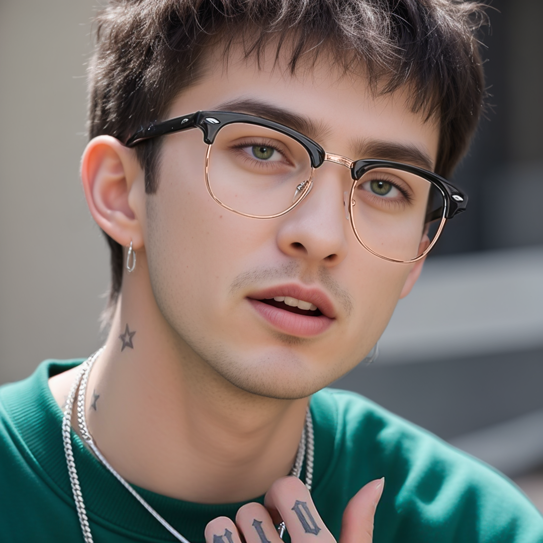 Thrawn Black Metal , TR Eyeglasses , NosePads Frames from ABBE Glasses
