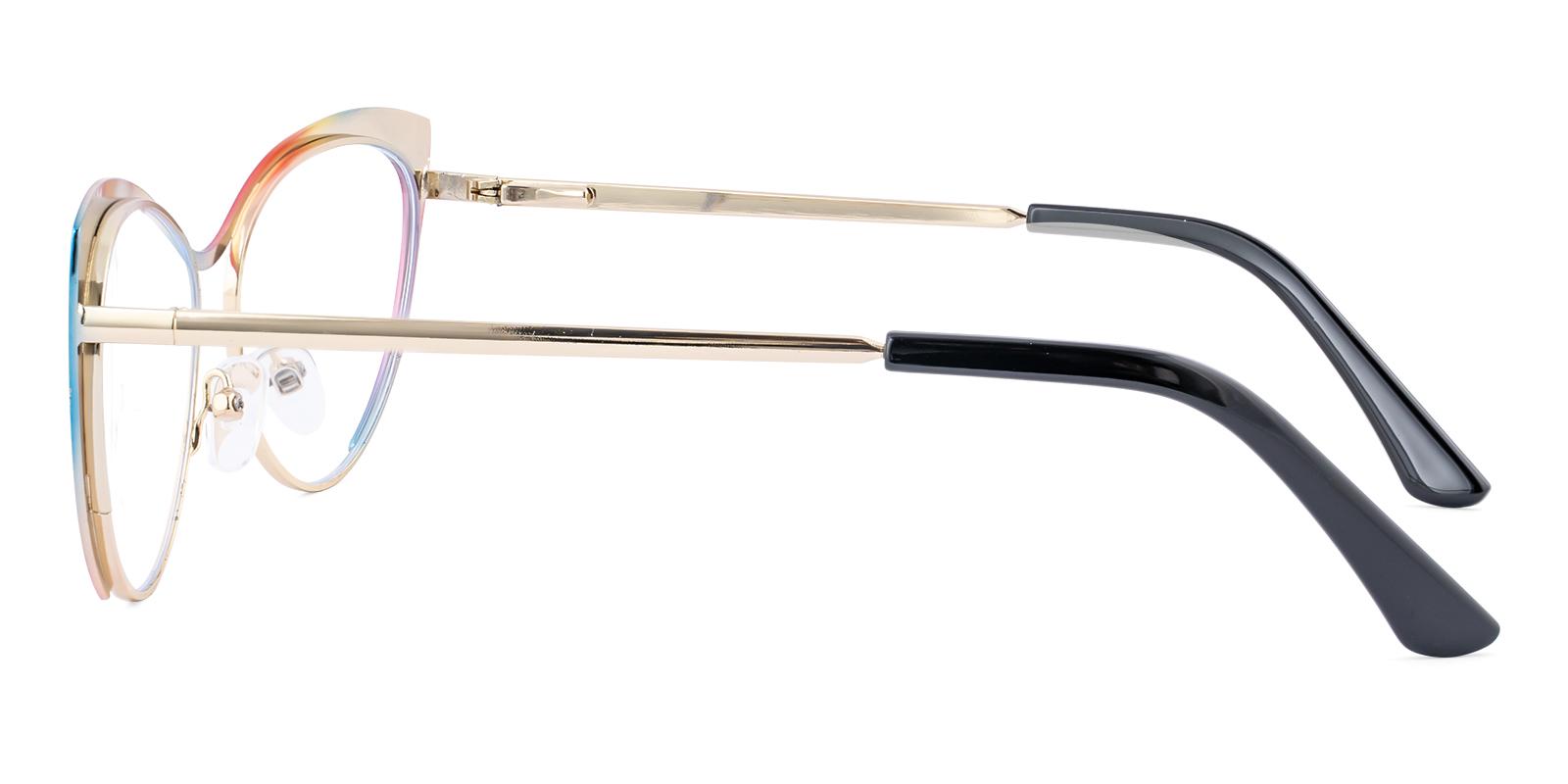 Eyot Multicolor Metal Eyeglasses , SpringHinges , NosePads Frames from ABBE Glasses