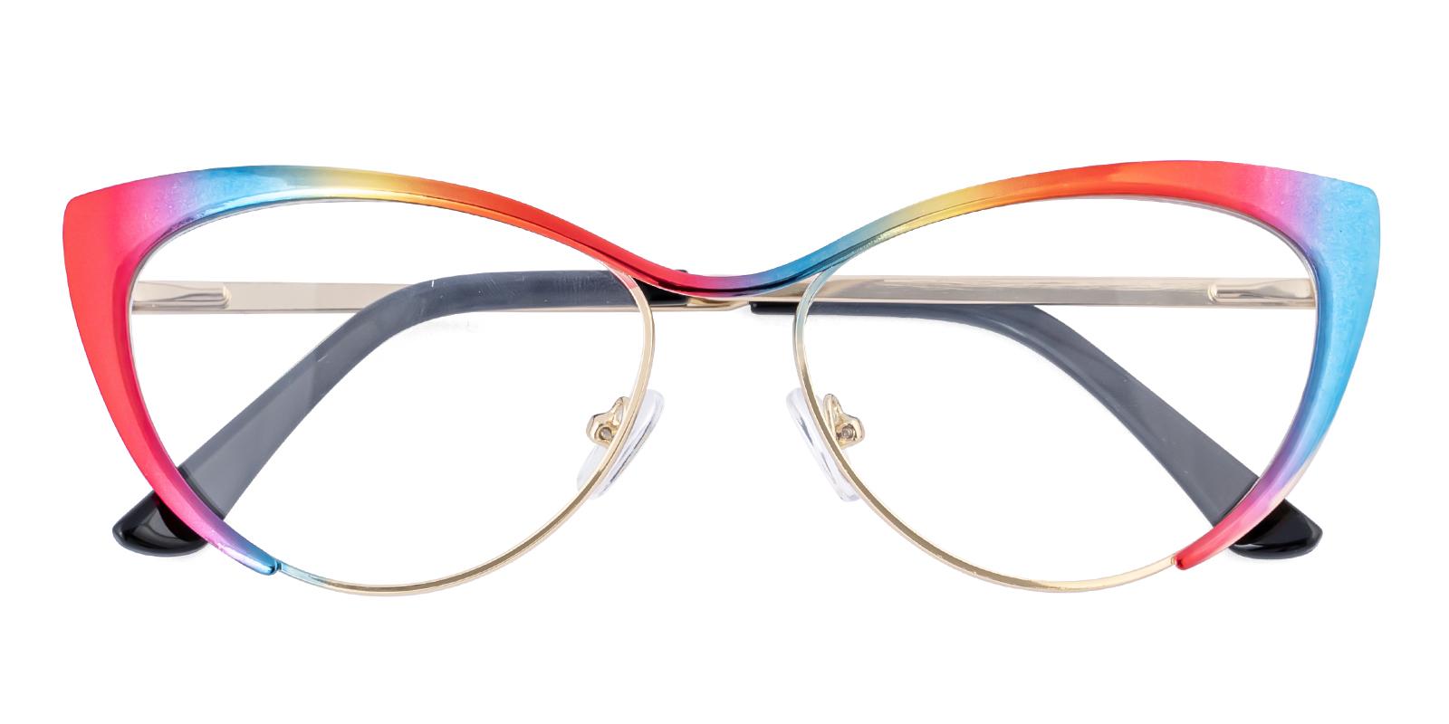 Eyot Multicolor Metal Eyeglasses , SpringHinges , NosePads Frames from ABBE Glasses