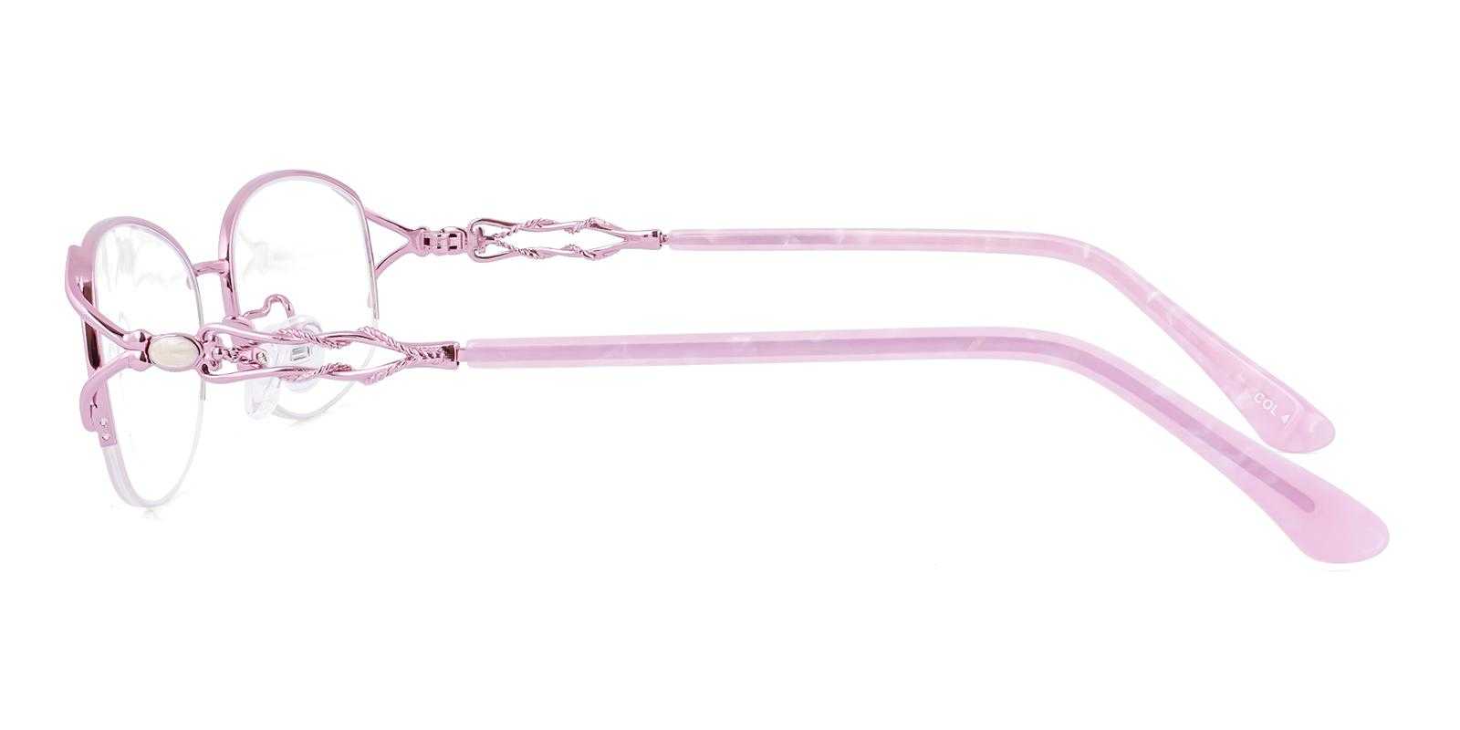 Save Pink Metal Eyeglasses , NosePads Frames from ABBE Glasses