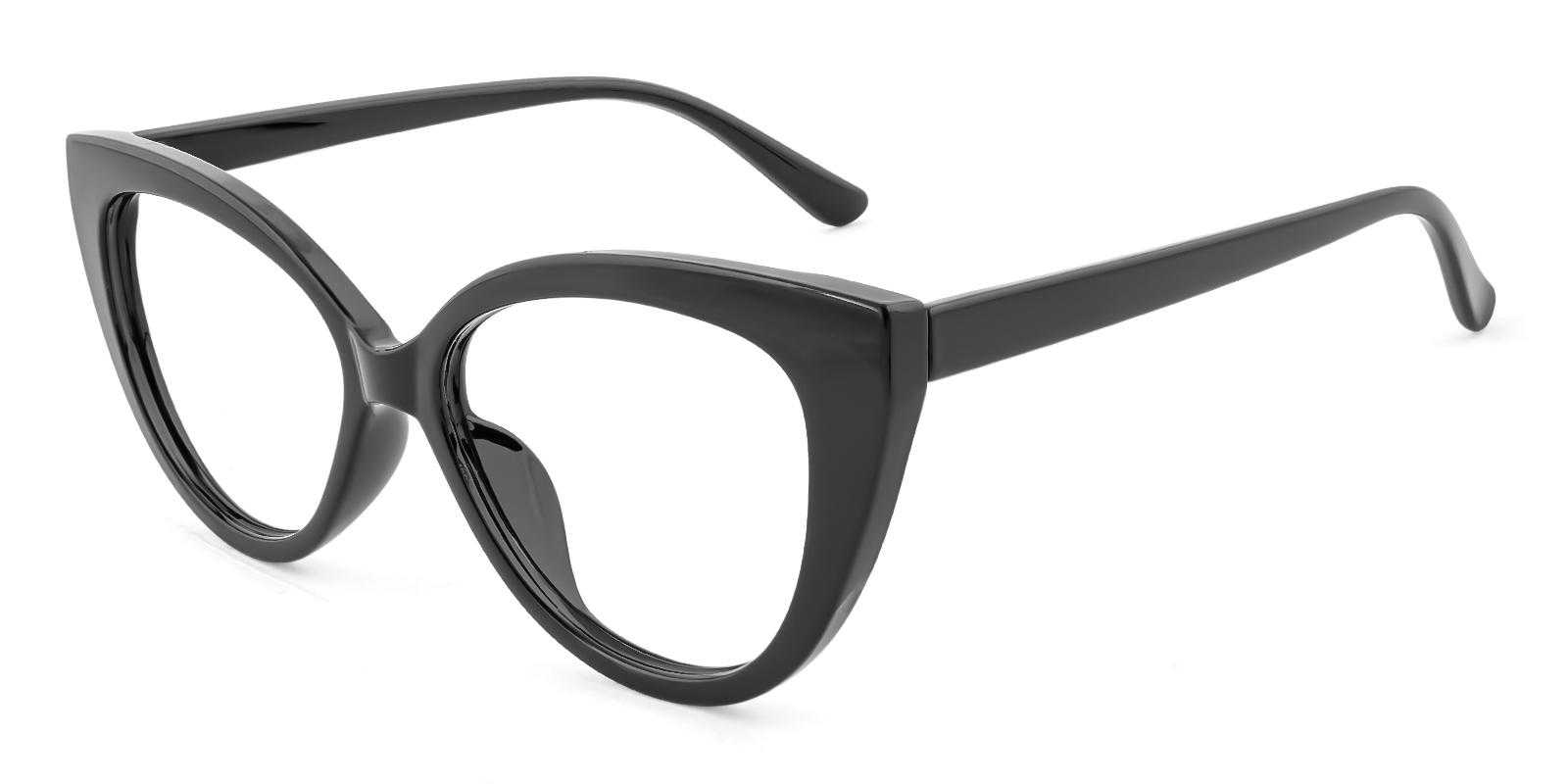 Sprent Black Acetate Eyeglasses , UniversalBridgeFit Frames from ABBE Glasses