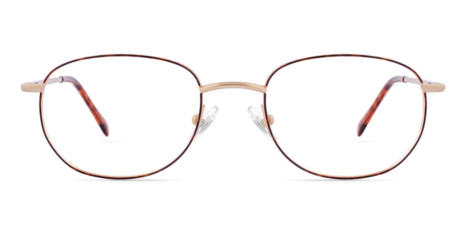 Aumbry Gold Metal Eyeglasses , SpringHinges , NosePads Frames from ABBE Glasses