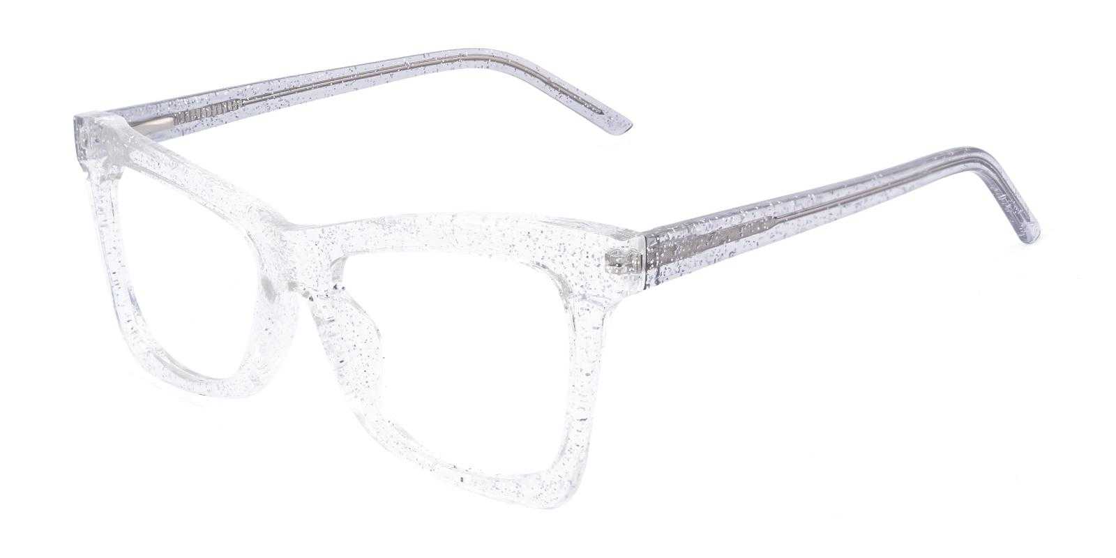 Wayward Fclear Acetate , Plastic Eyeglasses , SpringHinges , UniversalBridgeFit Frames from ABBE Glasses