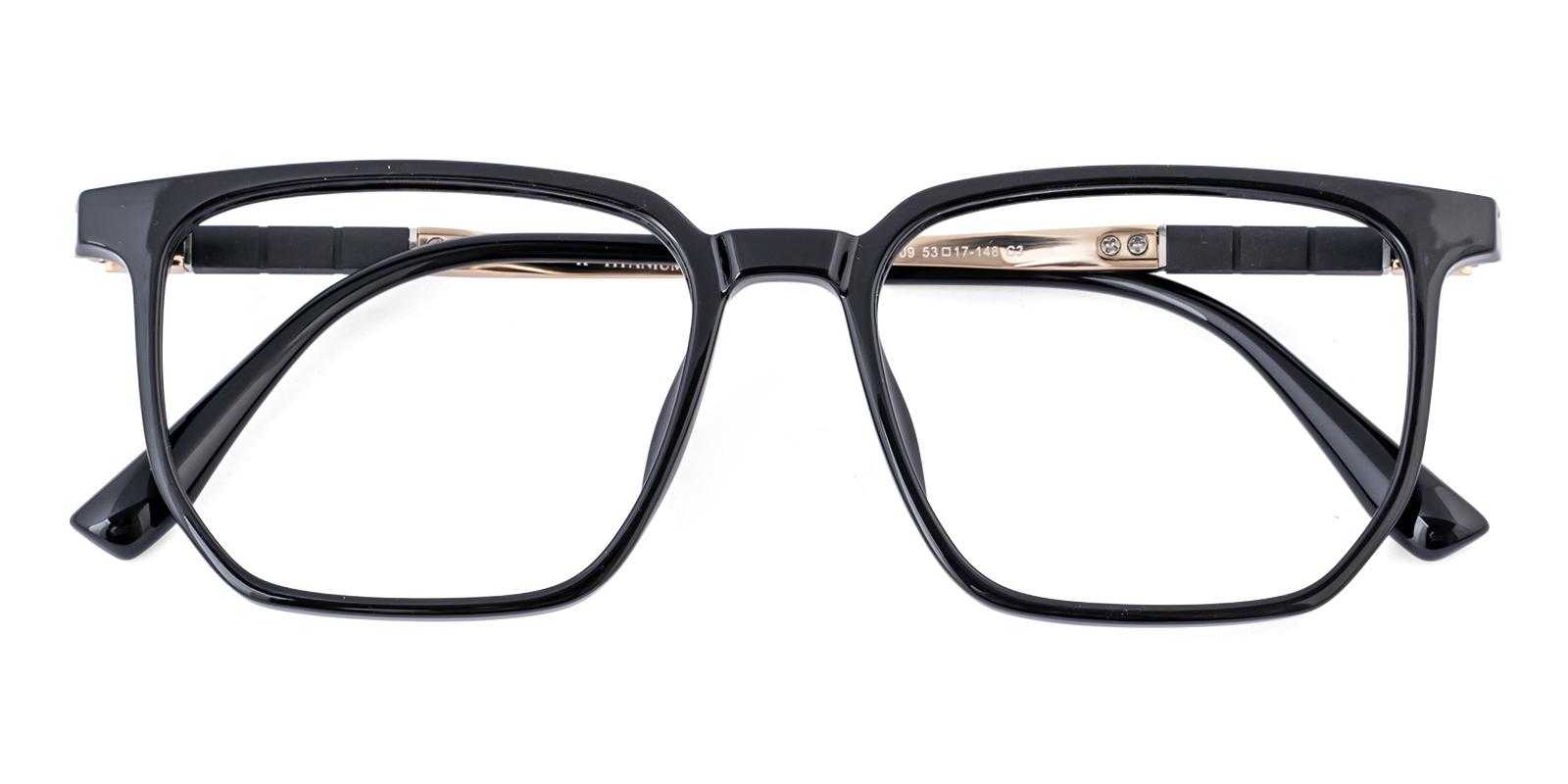 Garth Black Titanium , TR Eyeglasses , UniversalBridgeFit Frames from ABBE Glasses