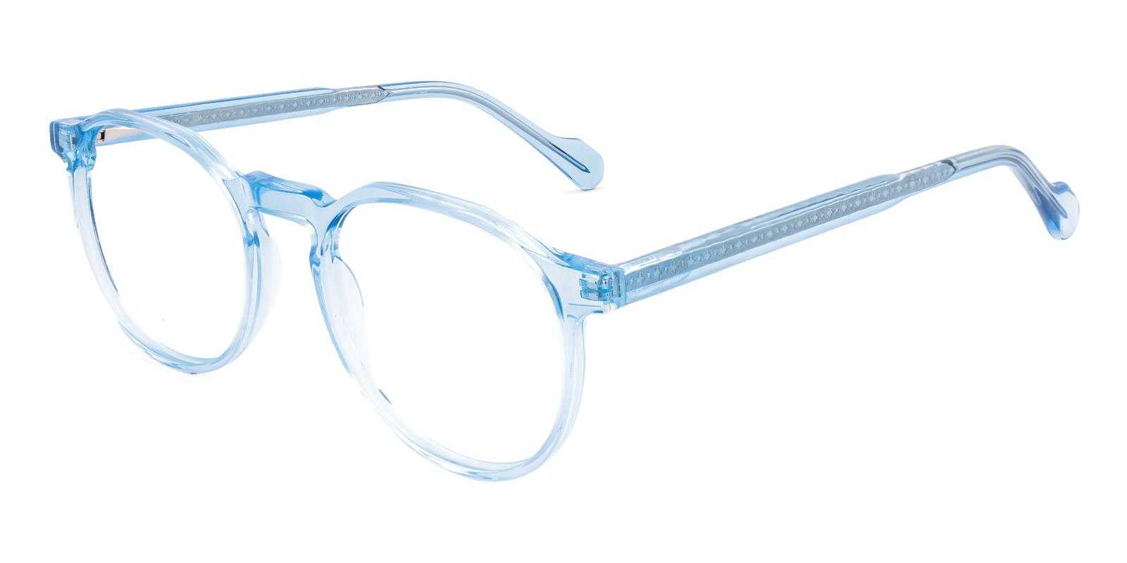 Forward Blue Acetate Eyeglasses , SpringHinges , UniversalBridgeFit Frames from ABBE Glasses