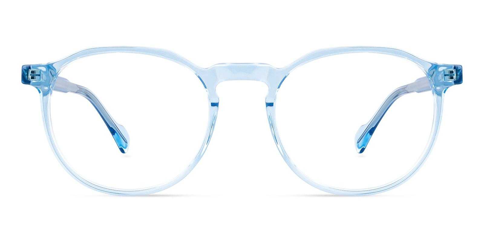 Forward Blue Acetate Eyeglasses , SpringHinges , UniversalBridgeFit Frames from ABBE Glasses