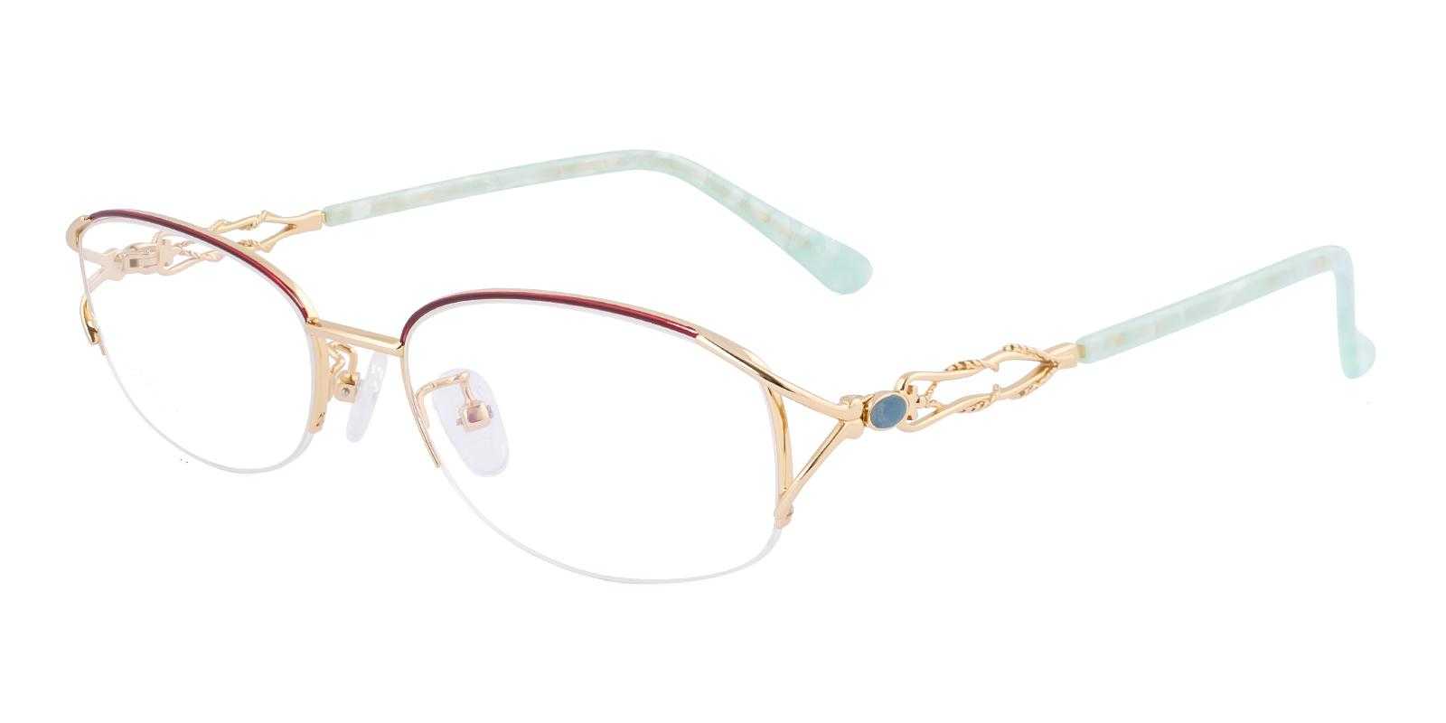 Counsels Gold Metal Eyeglasses , NosePads Frames from ABBE Glasses