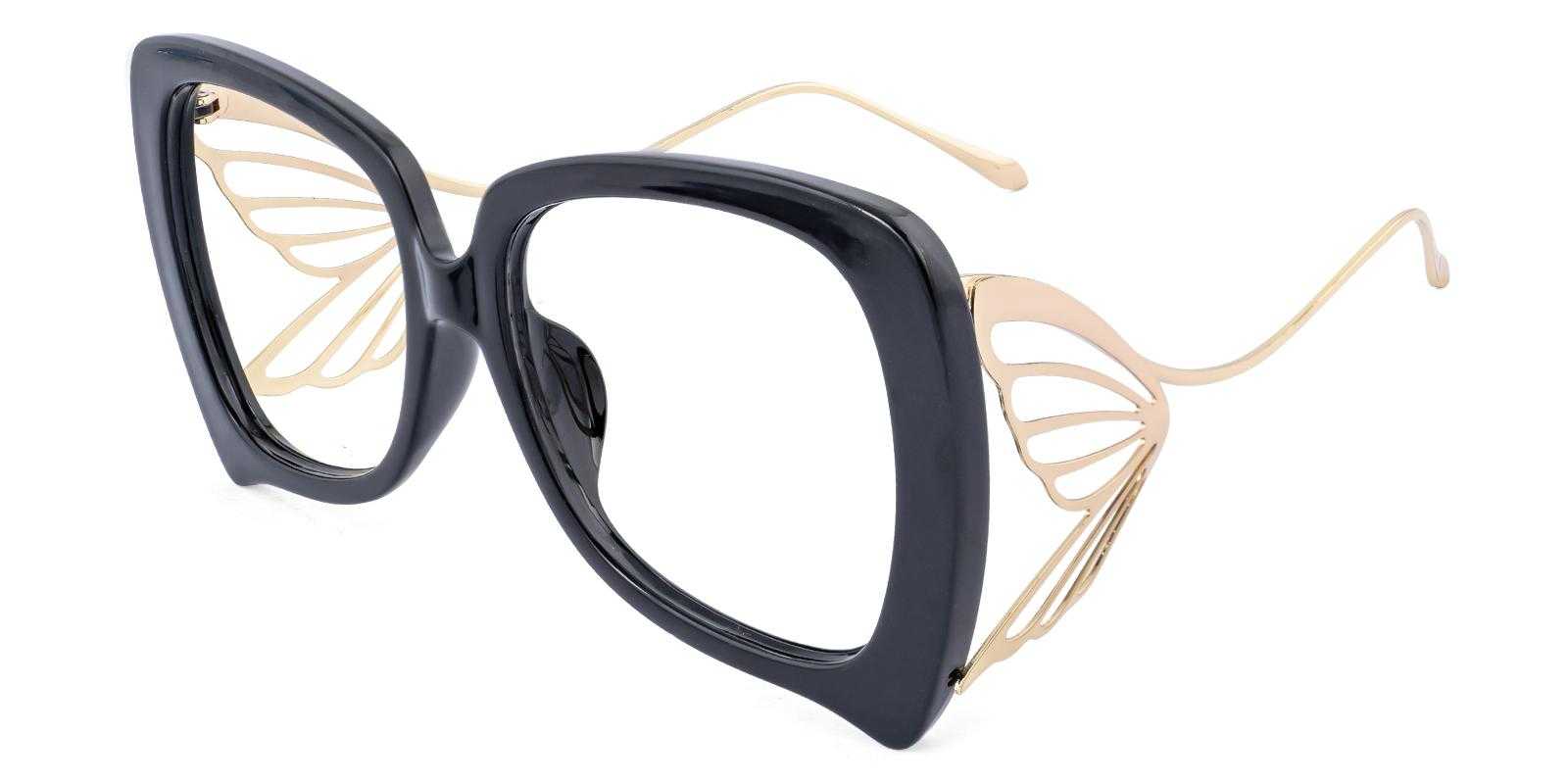 Alm Black Metal , Plastic Eyeglasses , UniversalBridgeFit Frames from ABBE Glasses