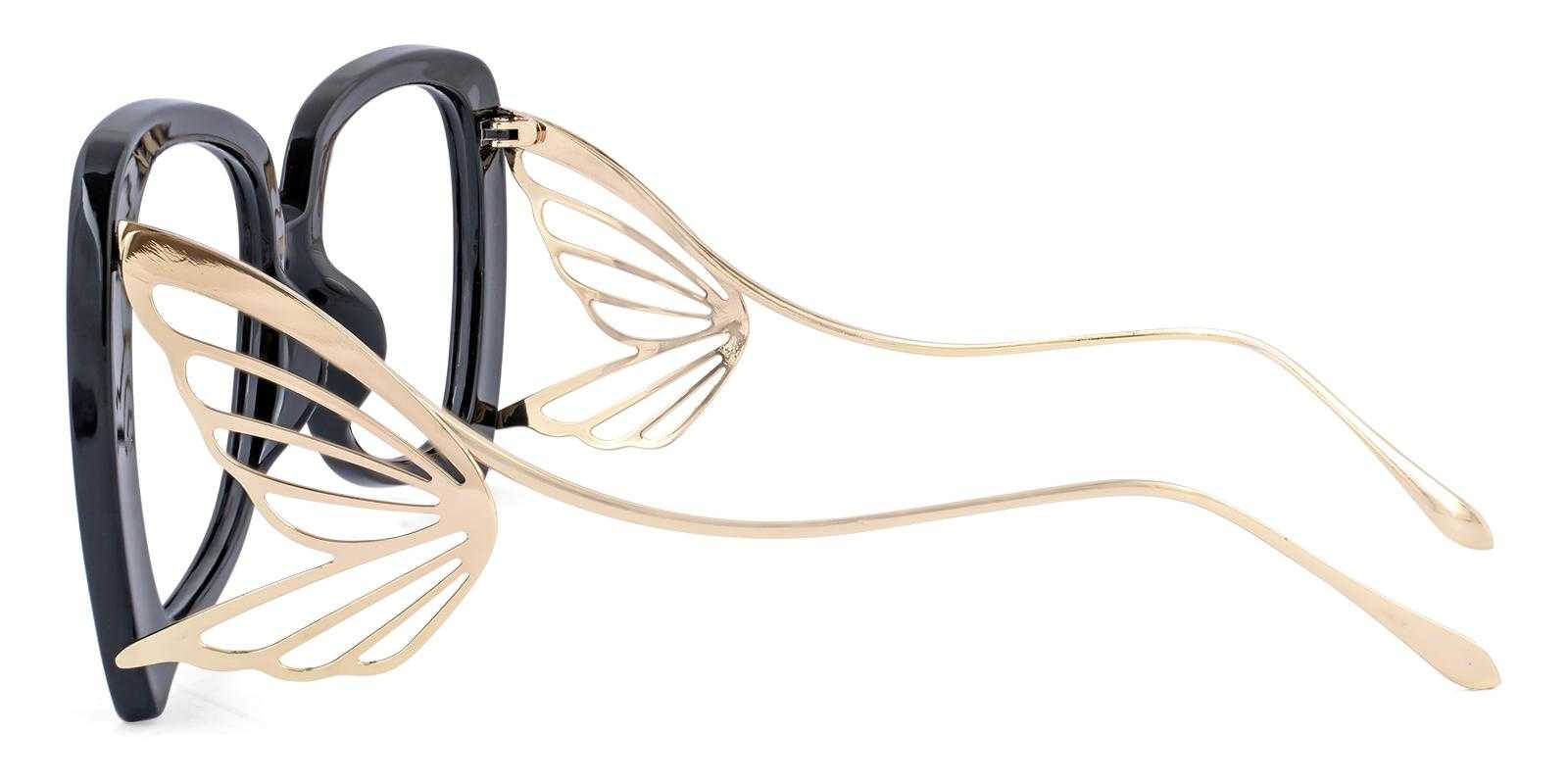 Alm Black Metal , Plastic Eyeglasses , UniversalBridgeFit Frames from ABBE Glasses