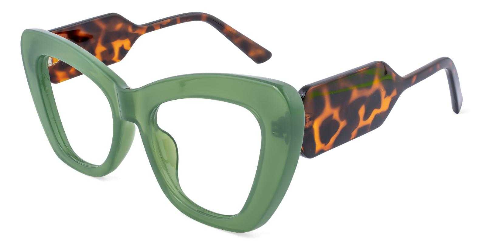 Trammels Green Acetate Eyeglasses , UniversalBridgeFit Frames from ABBE Glasses