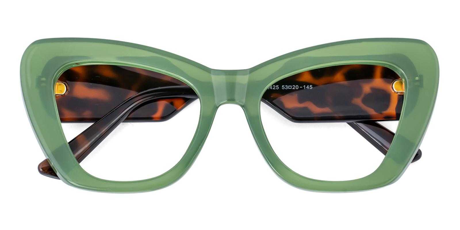 Trammels Green Acetate Eyeglasses , UniversalBridgeFit Frames from ABBE Glasses