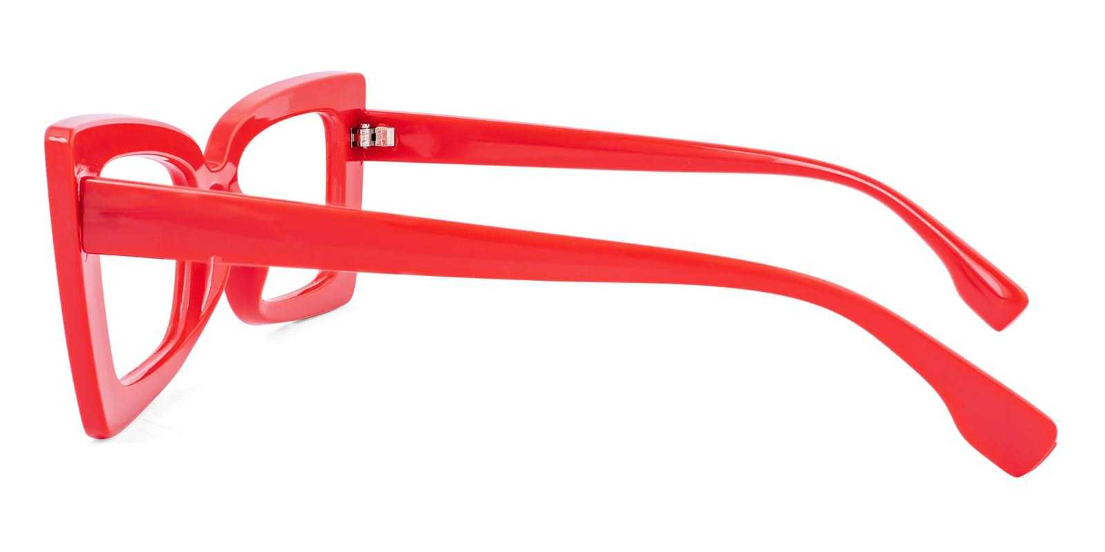 Abide Red Plastic Eyeglasses , UniversalBridgeFit Frames from ABBE Glasses