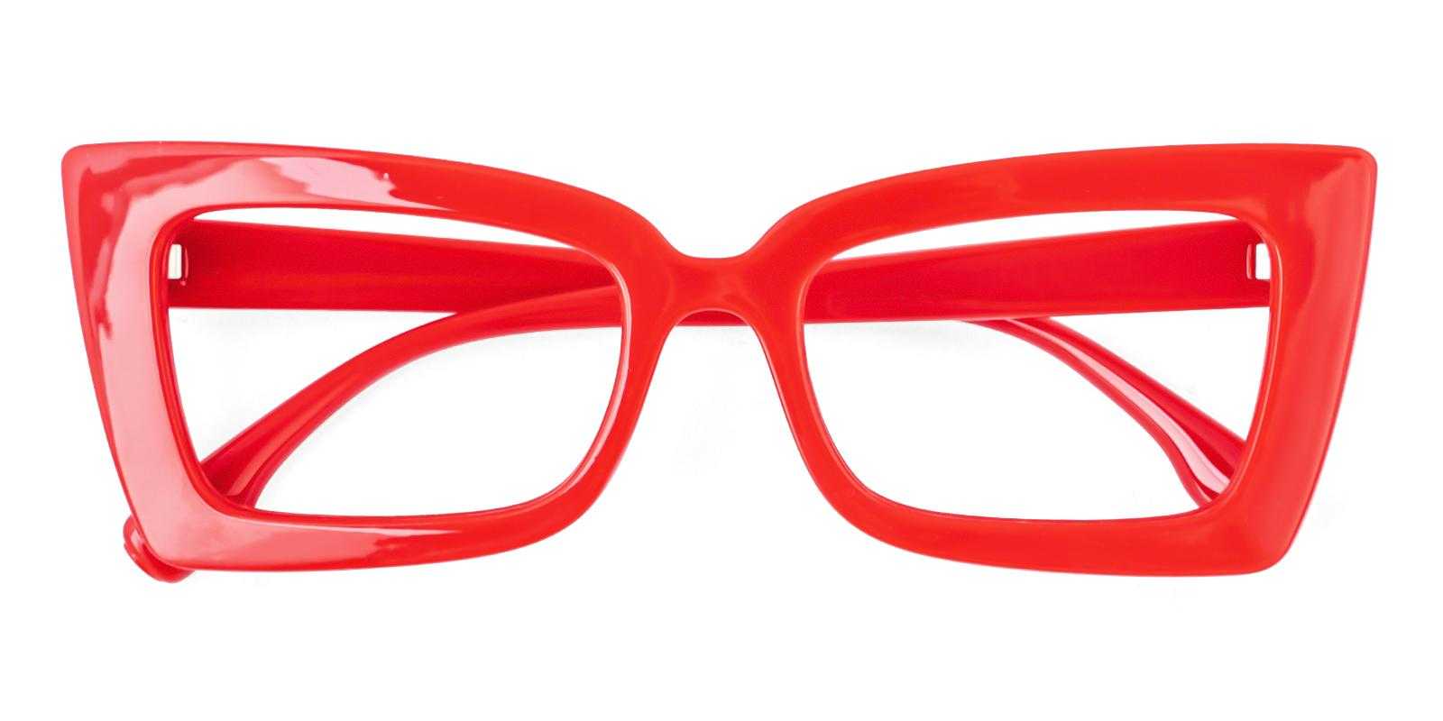 Abide Red Plastic Eyeglasses , UniversalBridgeFit Frames from ABBE Glasses