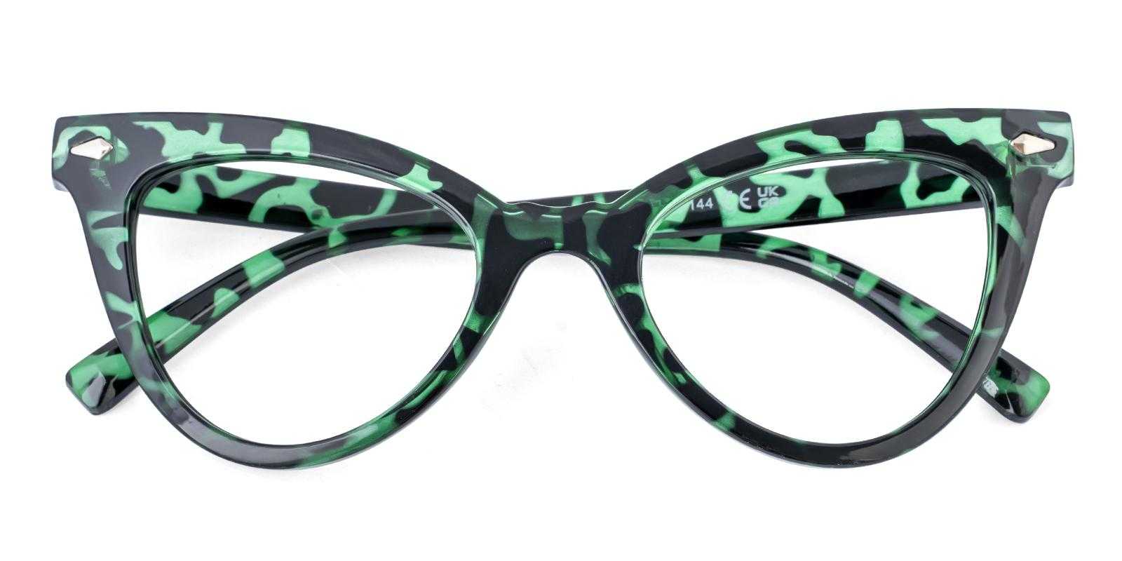 Foreswear Green Plastic Eyeglasses , UniversalBridgeFit Frames from ABBE Glasses