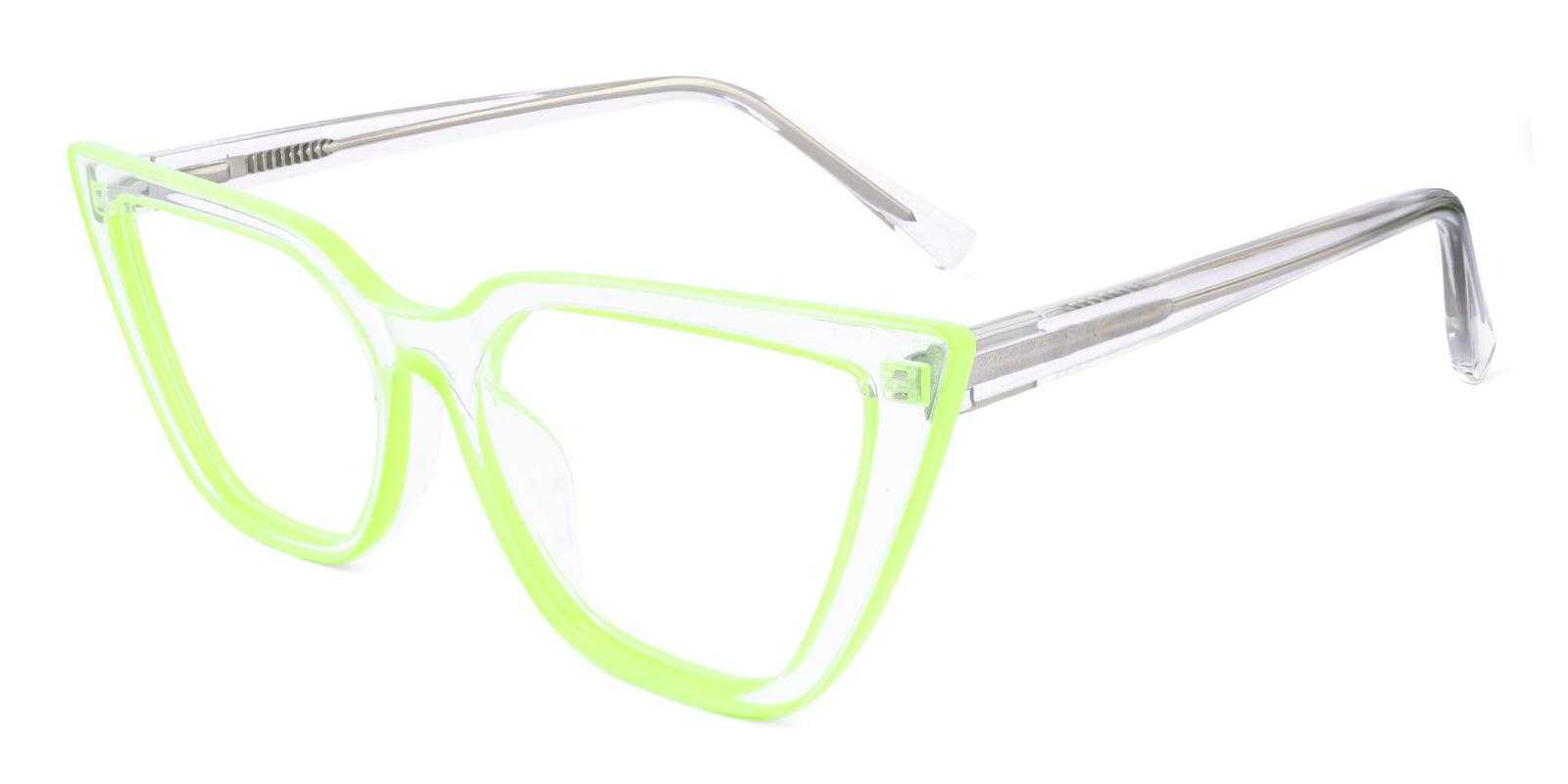 Chime Green Acetate Eyeglasses , SpringHinges , UniversalBridgeFit Frames from ABBE Glasses