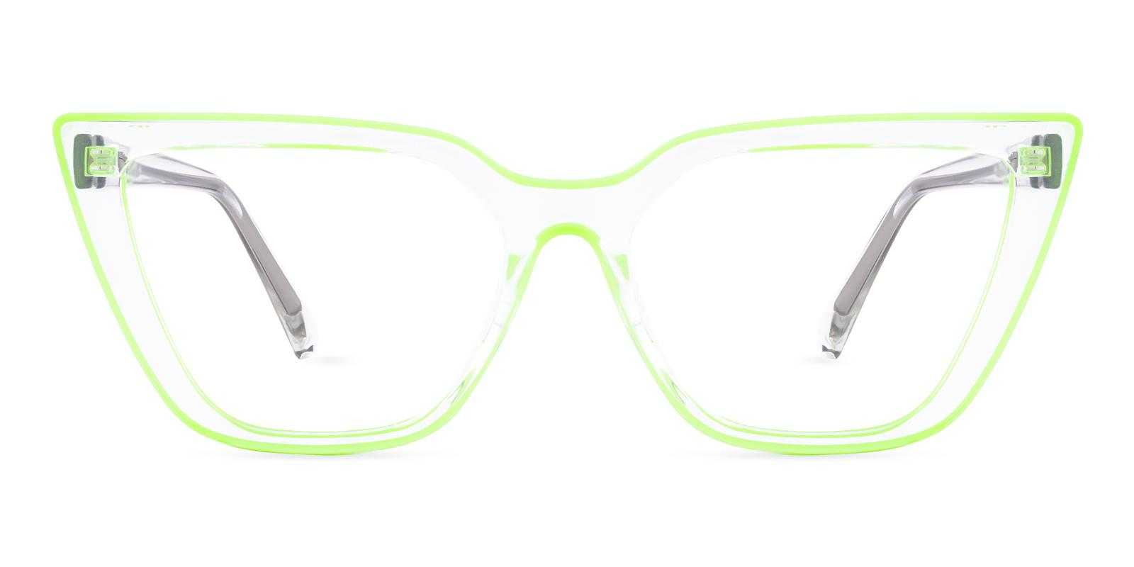 Chime Green Acetate Eyeglasses , SpringHinges , UniversalBridgeFit Frames from ABBE Glasses