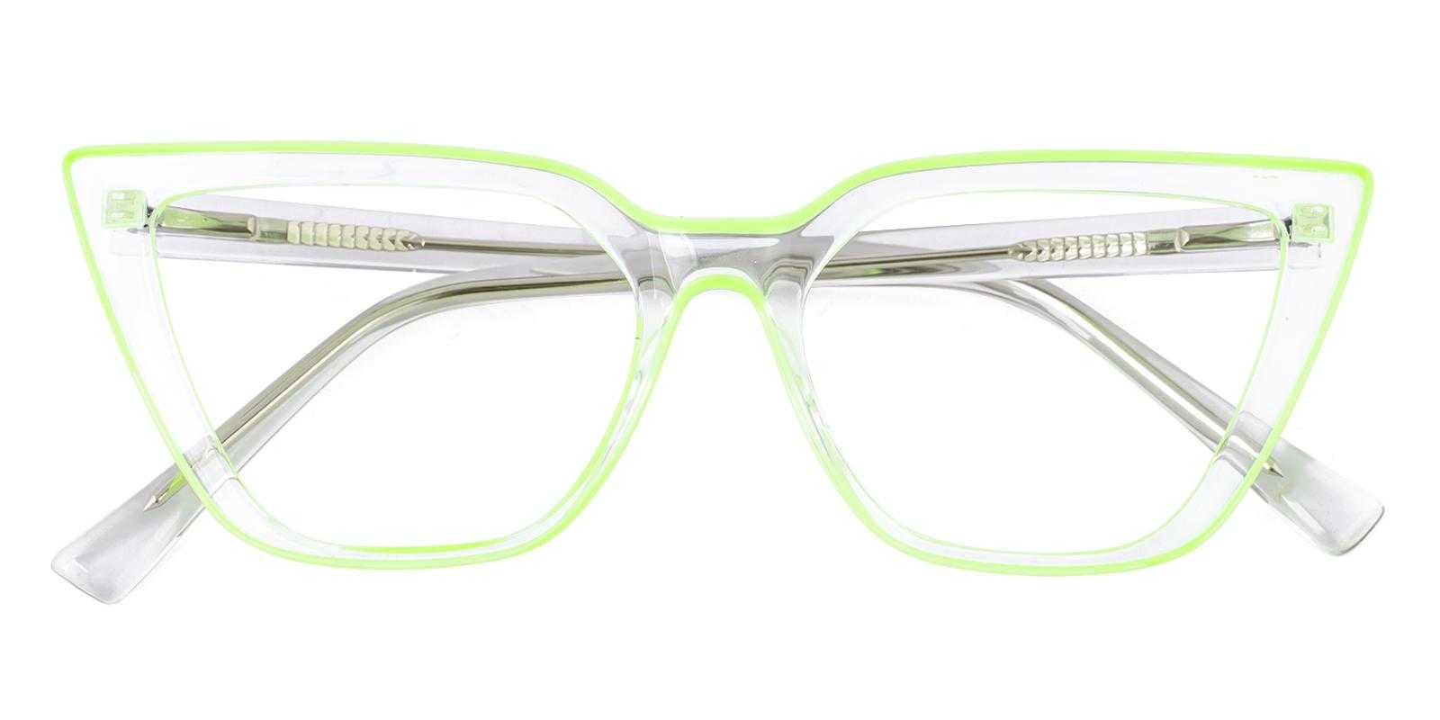 Chime Green Acetate Eyeglasses , SpringHinges , UniversalBridgeFit Frames from ABBE Glasses