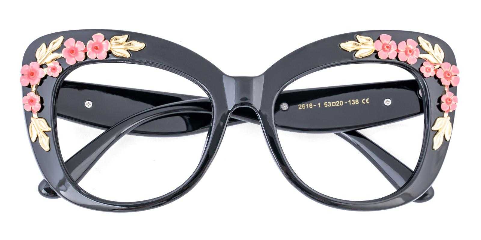 Brood Black Acetate Eyeglasses , UniversalBridgeFit Frames from ABBE Glasses